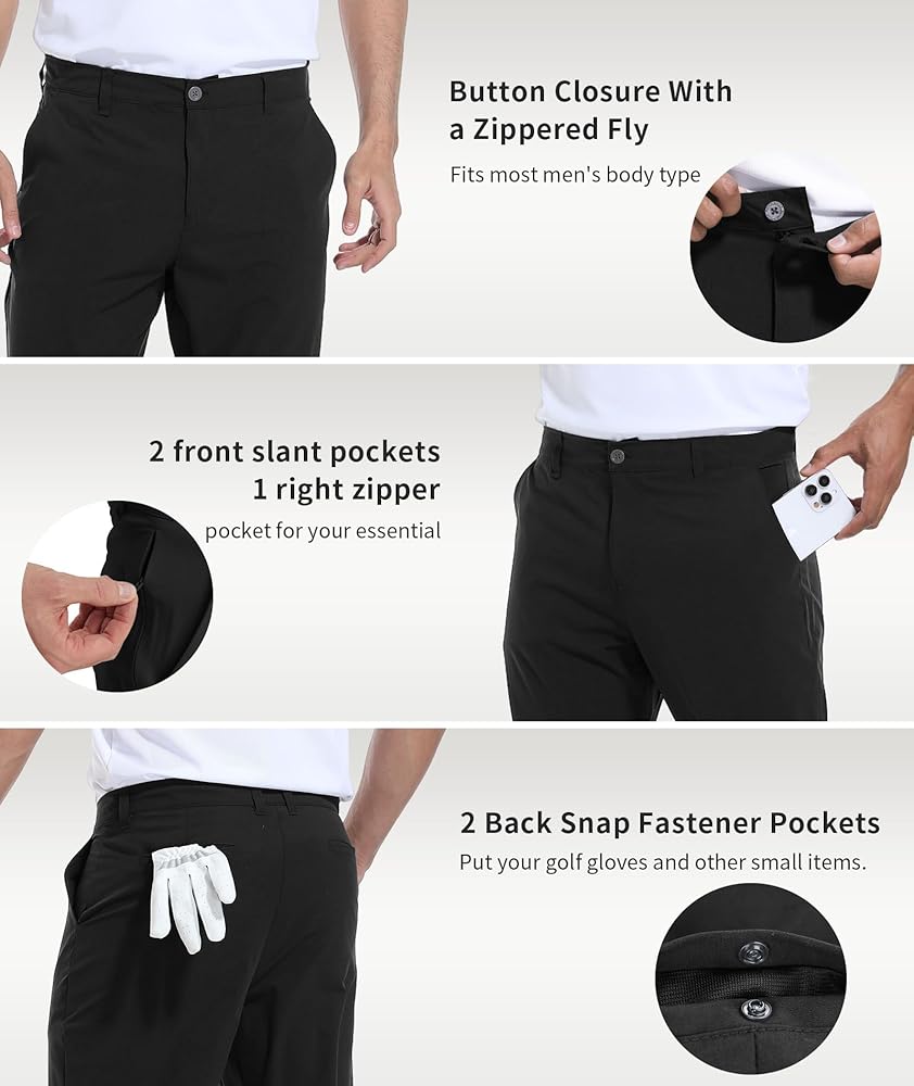 MUTA Men Backschon Golf Pants【muta】 Amazon.com: Lesmart Men Golf Pants Expandable Waistband